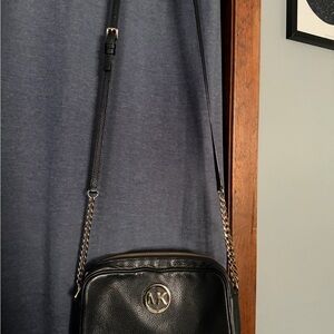 Michael Kors Black Leather Crossbody